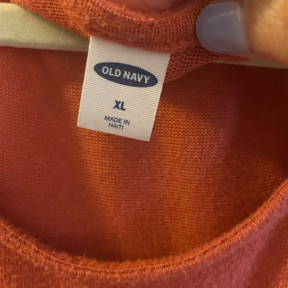 Orange Coral sweater by Old Navy. So soft! - Picture 2 of 3